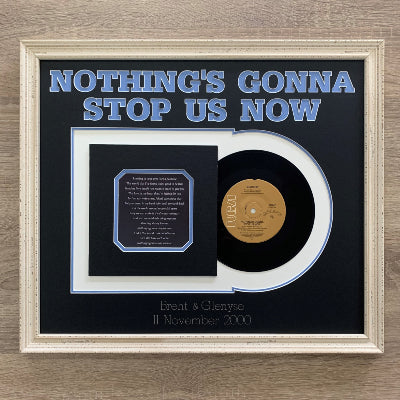 Unique Anniversary Gifts: Framed Song Lyrics