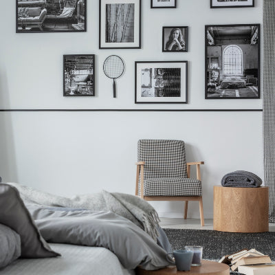 picture frames on a wall