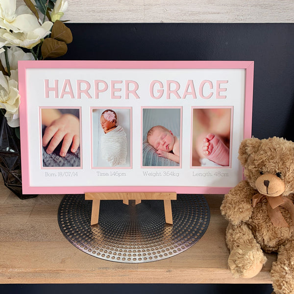 Birth Announcement Frames Perth | Portfolio Picture Framers