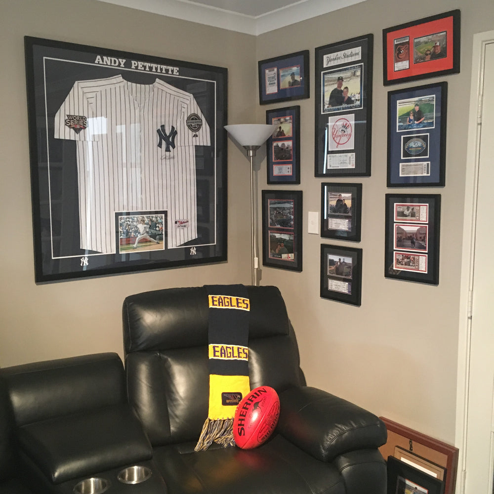 custom sports memorabilia framer