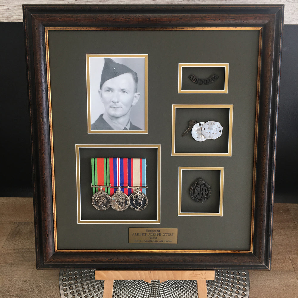 custom war memorabilia framing perth