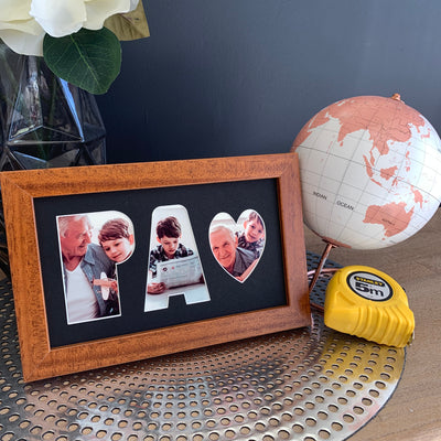 Father's Day Frames - 3 Letters (Small Size)