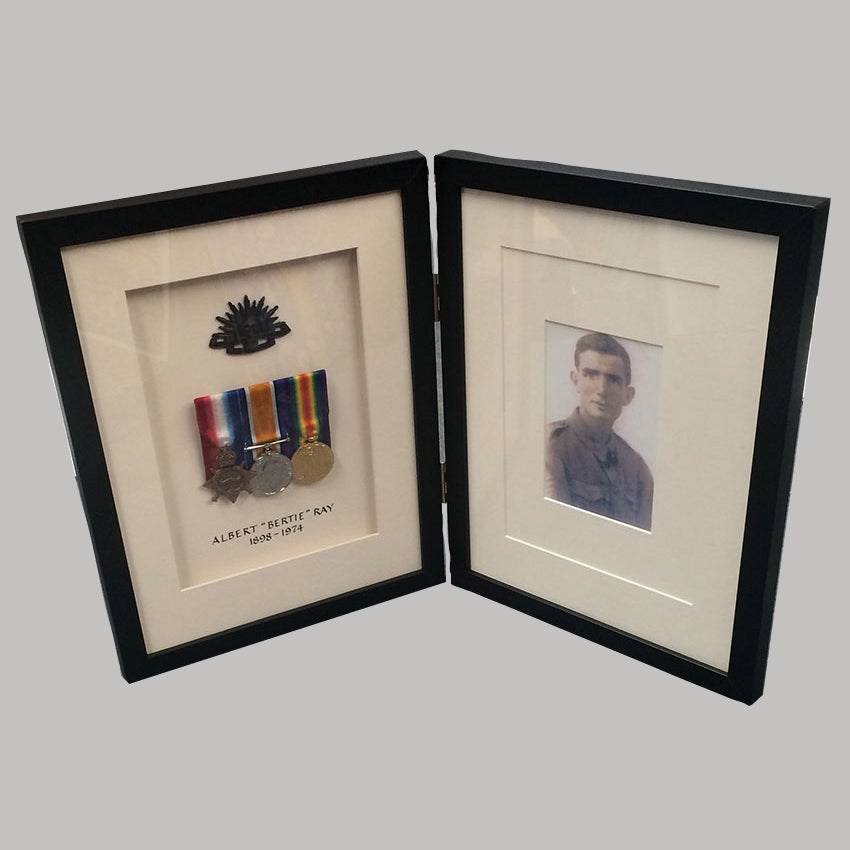 war medal memorabilia framing