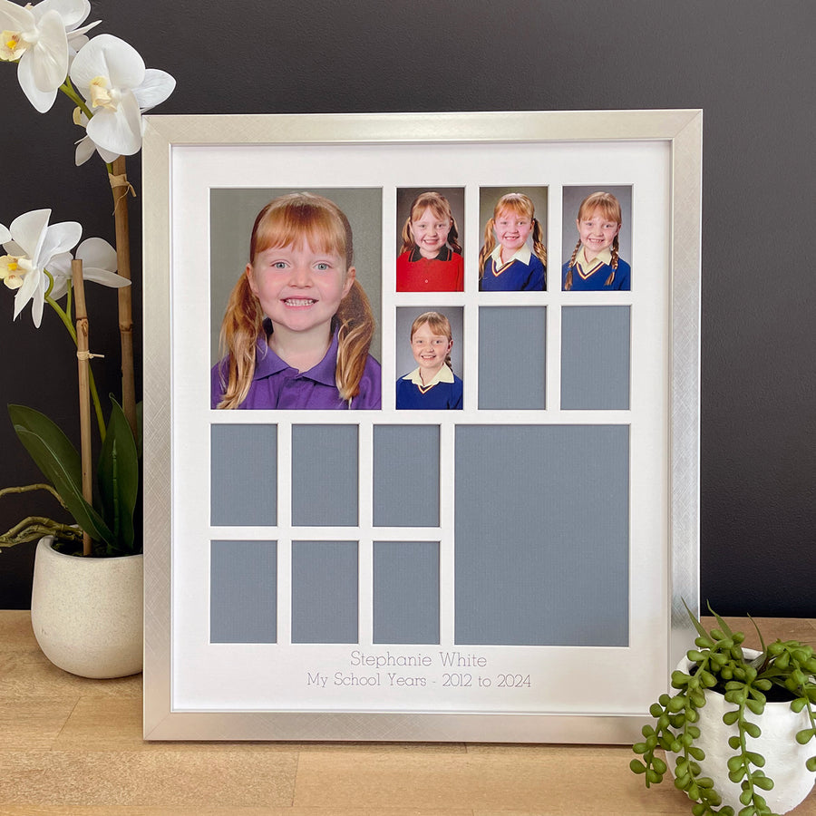 School Years Photo Frame - Signature Standout (with 5x7 feature photos)